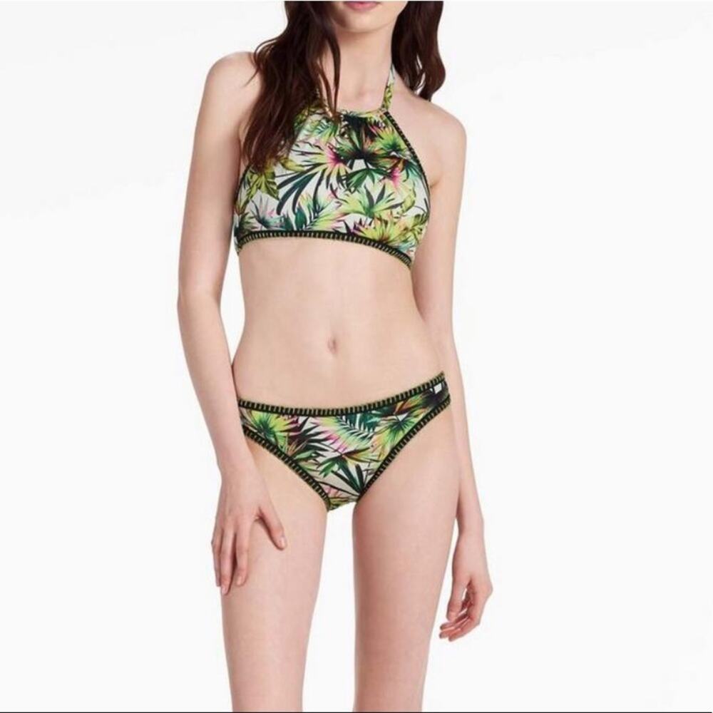 NWT Lucky Brand Two Piece Tropical Swimsuit